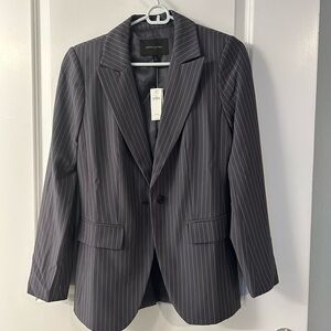 Banana Republic Charcoal Pinstripe Jacket